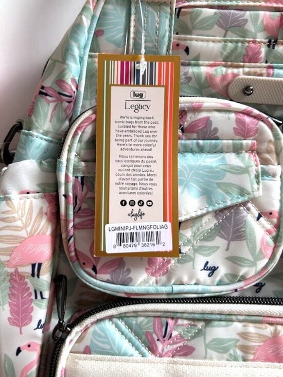 Lug Legacy Collection Mini Puddle Jumper Convertible Tote Bag Flamingo Foliage main image 6